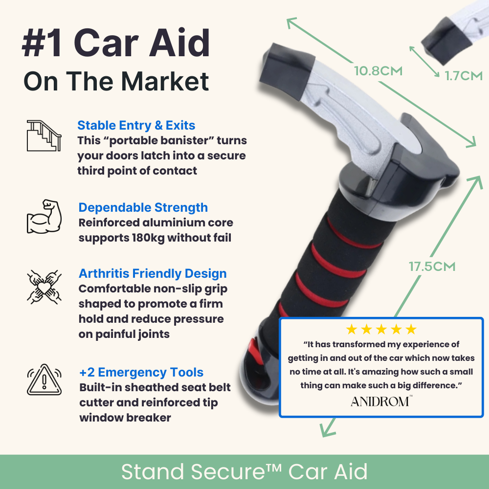 Stand Secure™ Car Aid + FREE Pivot Cushion