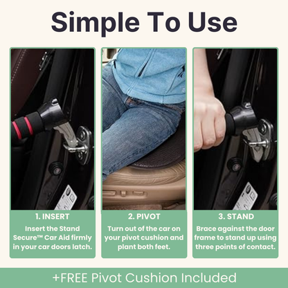 Stand Secure™ Car Aid + FREE Pivot Cushion